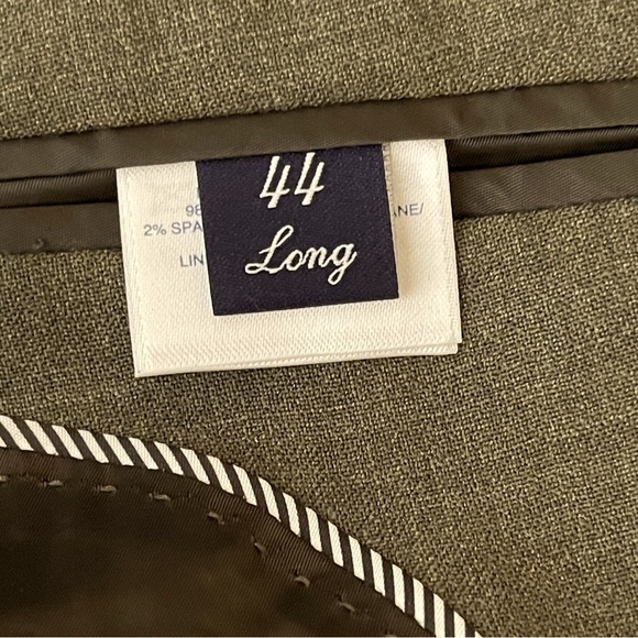 Lands End Classic Tailored Fit Wool Mens Sports Coat Size 44 Long office wedding - Picture 10 of 13